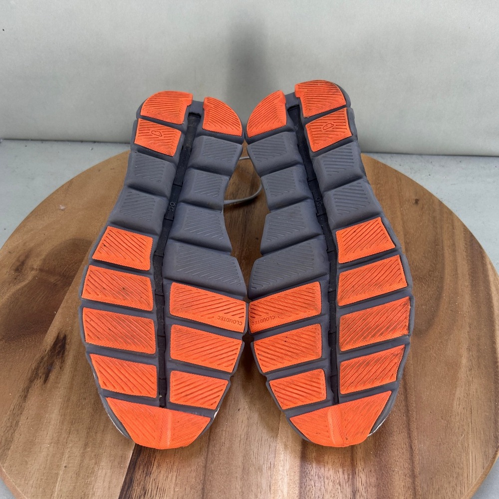 On Cloud X Mens Running Shoes White Orange Grey Size 11 Cushion Low Top Sneaker - Picture 7 of 8